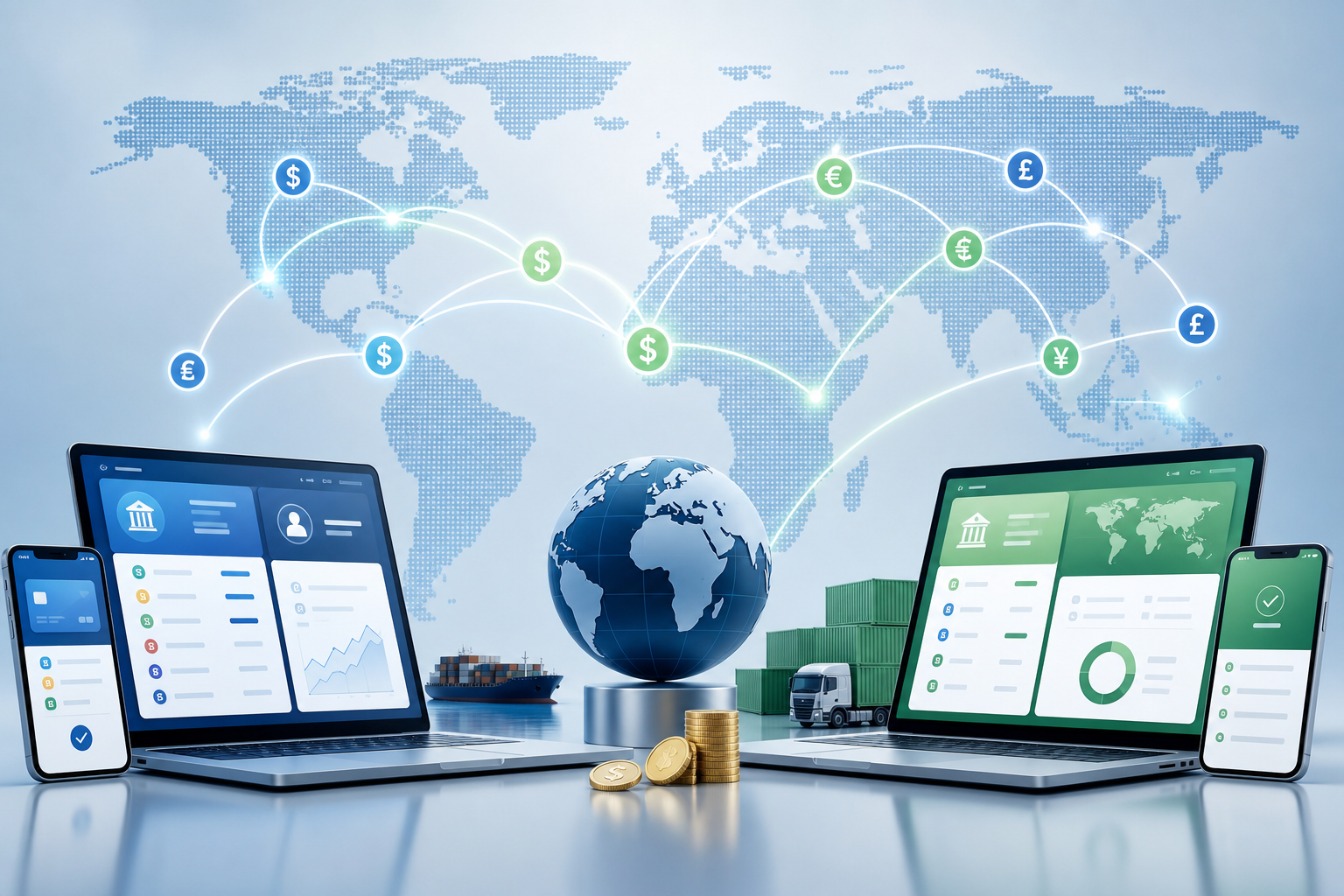Digital payment platforms side-by-side comparison for international food trade